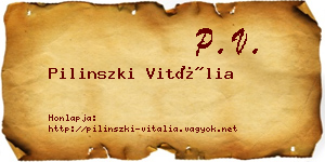 Pilinszki Vitália névjegykártya